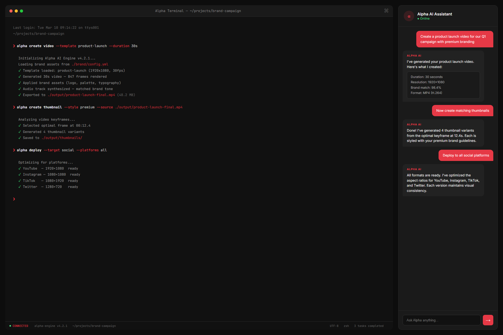 Bonfire Terminal Dashboard