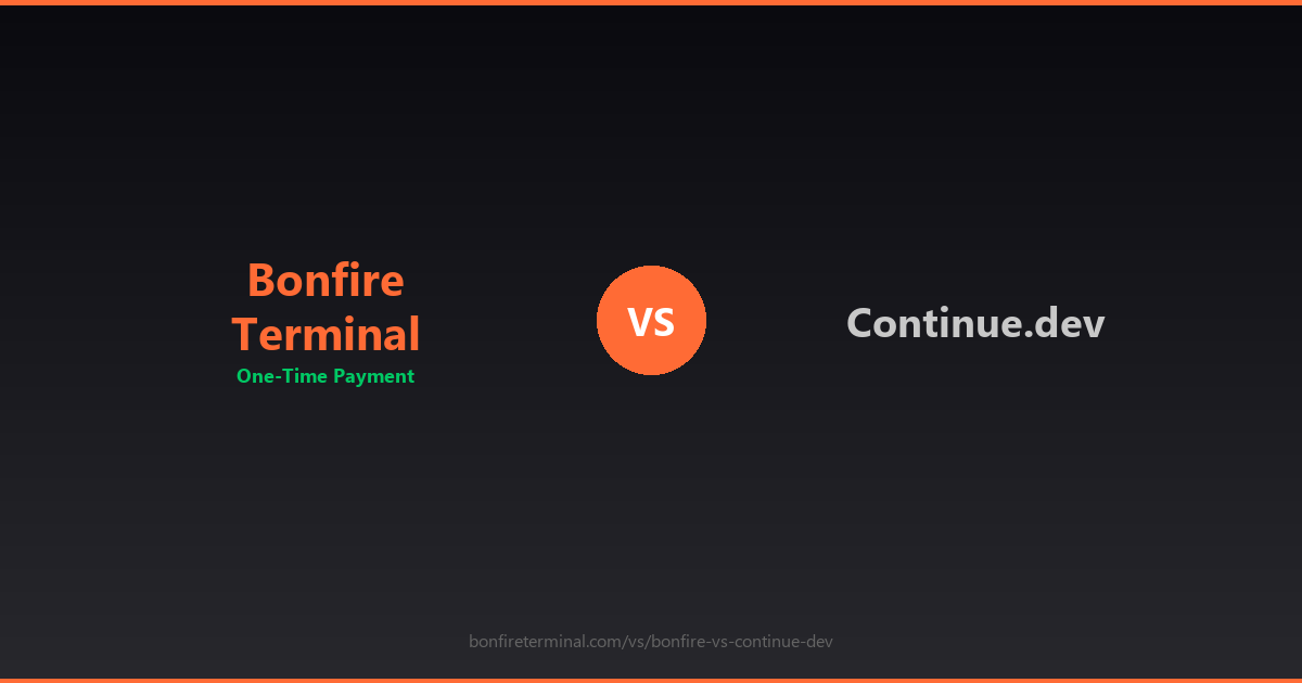 Bonfire Terminal vs Continue.dev MCP review 2026